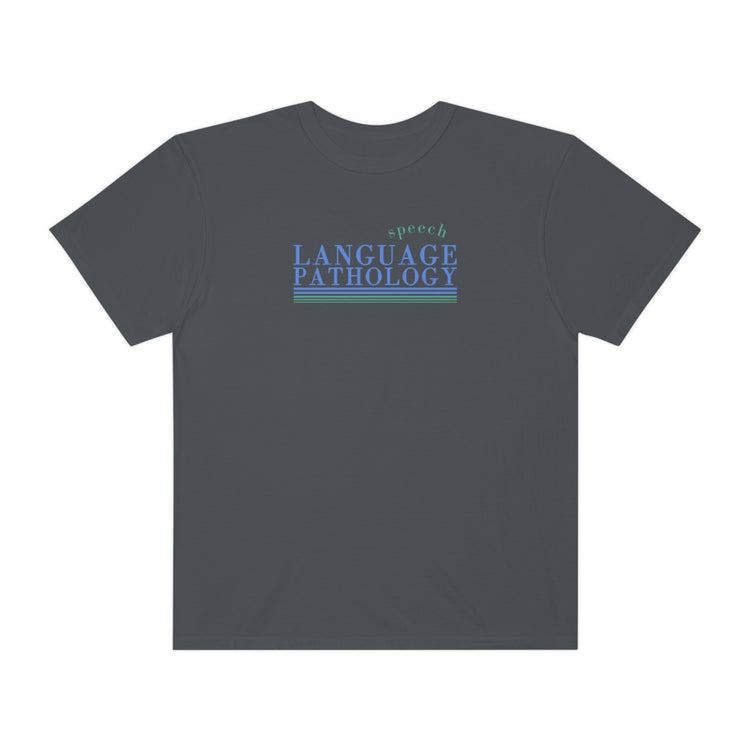 simple speech language pathology lines comfort colors tee