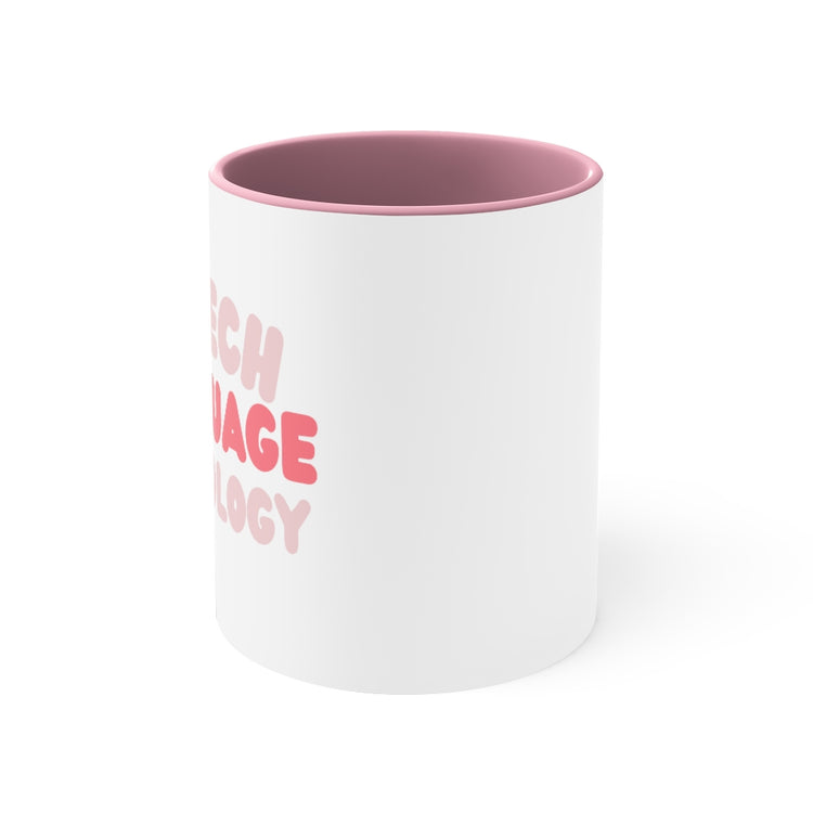 speech language pathology pink block 11oz mug