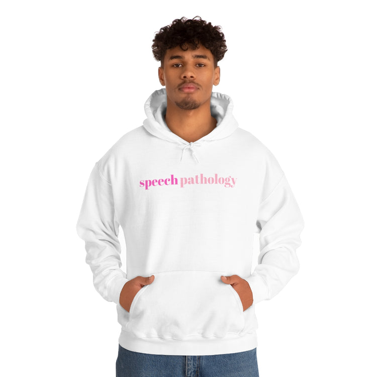 simple speech pathology pink hoodie