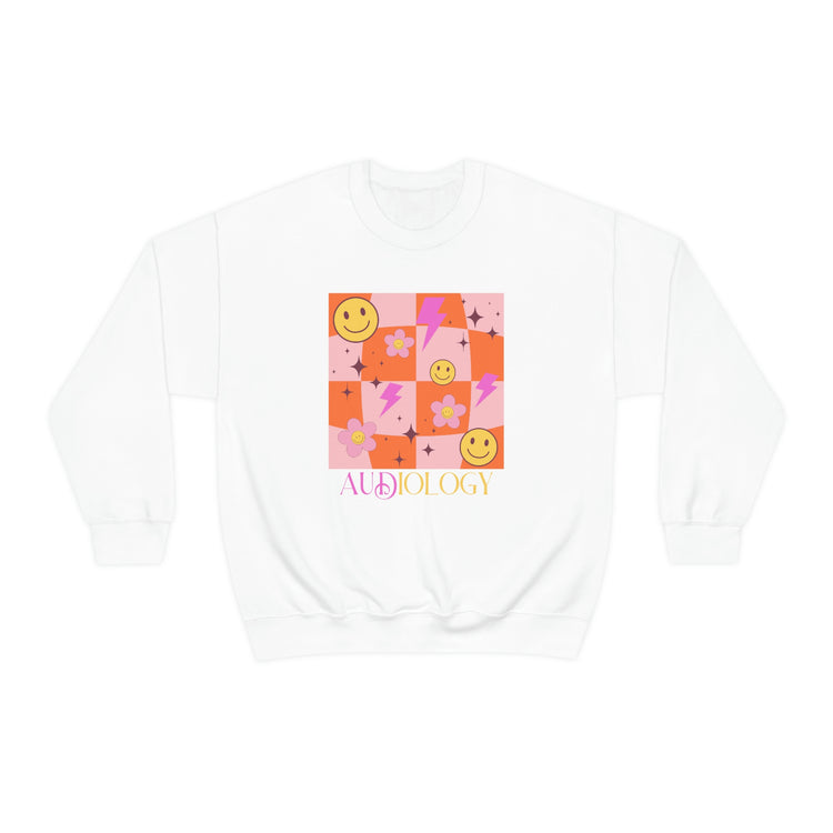 smiley disco audiology crewneck