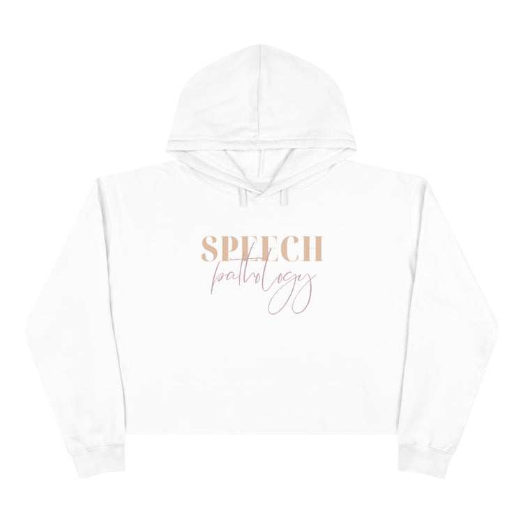 SLP neutral colors crop hoodie