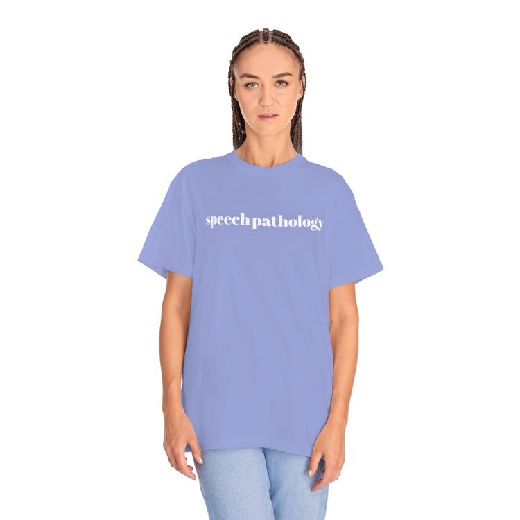 simple speech pathology comfort colors tee