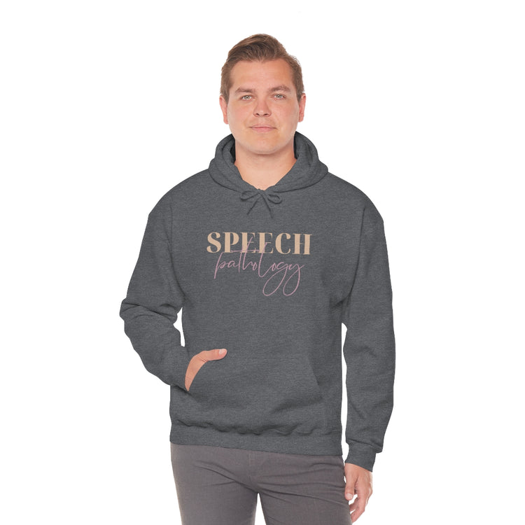 speech pathology neutral and purple hoodie