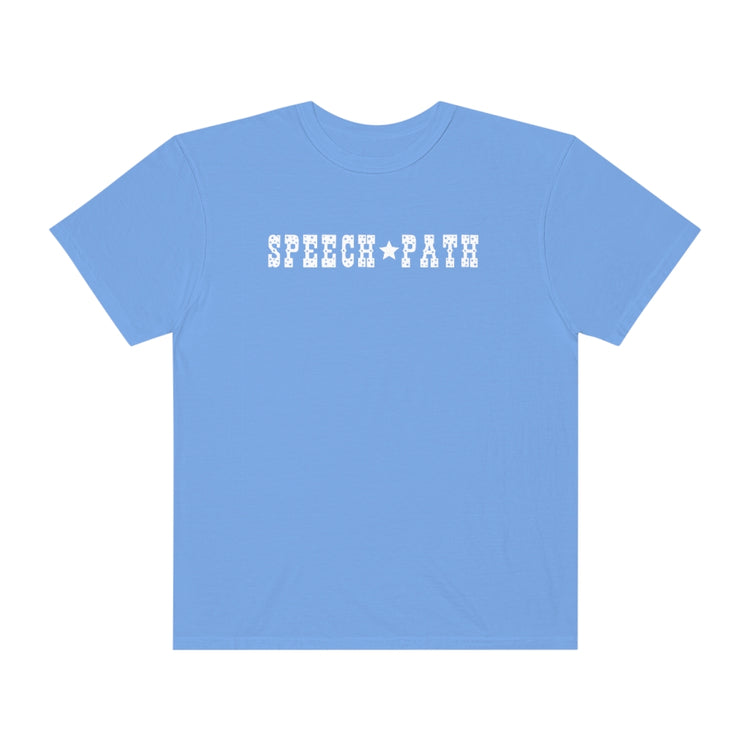 speech path western comfort colors tee