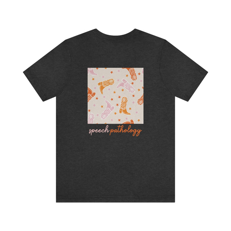 speech pathology howdy y'all short sleeve tee
