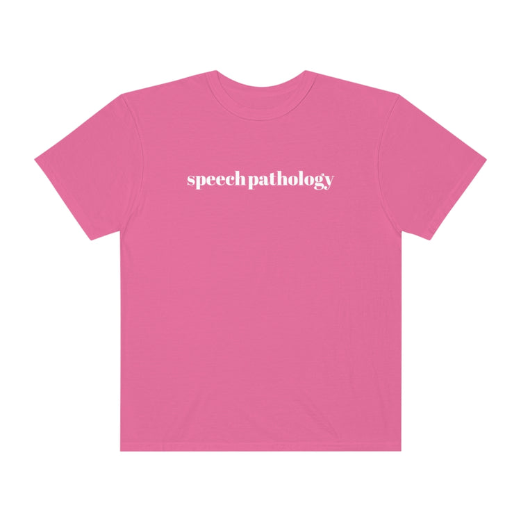 simple speech pathology comfort colors tee
