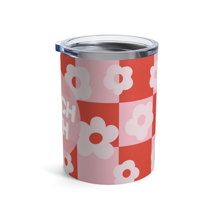 speech path retro flower 10oz tumbler