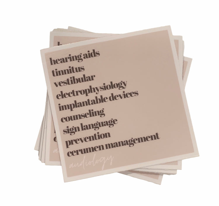 audiology scope of practice neutral sticker