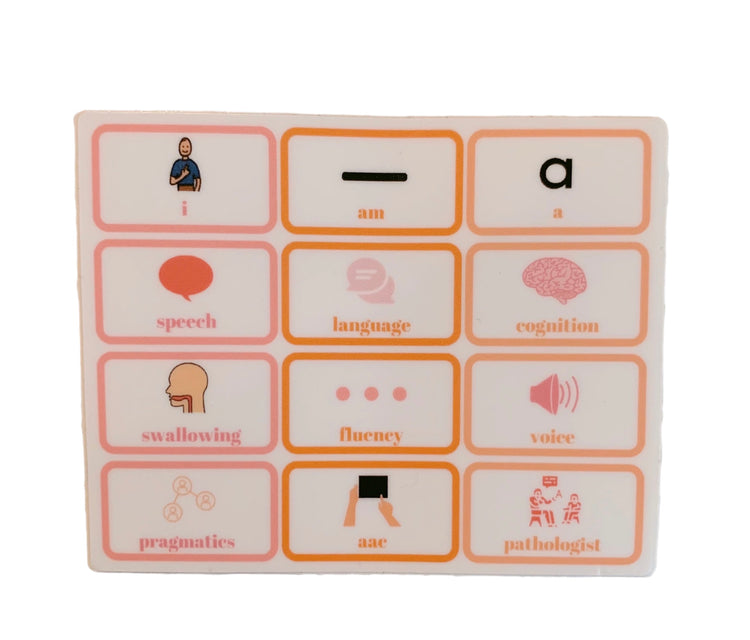 SLP scope of practice AAC sticker