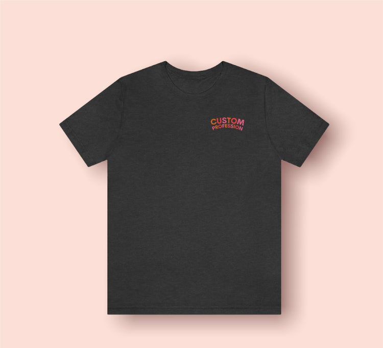 custom profession colorful arch short sleeve tee