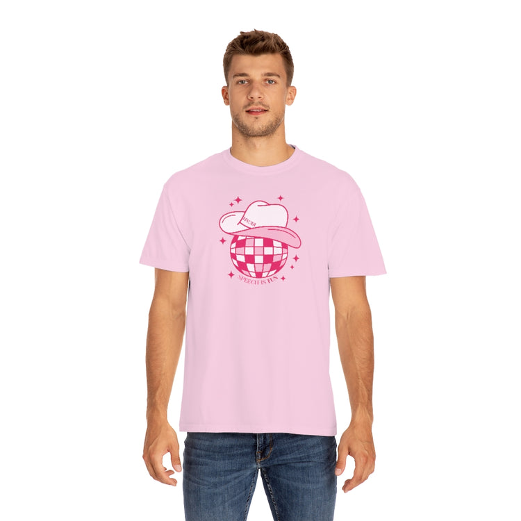 cowboy disco speech is fun comfort colors tee