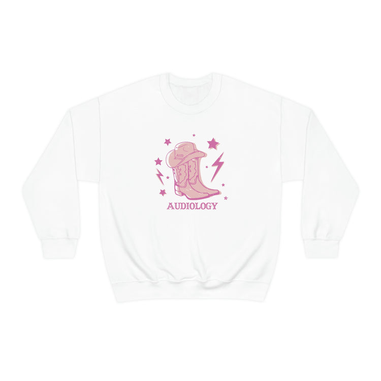 cowboy boots audiology crewneck