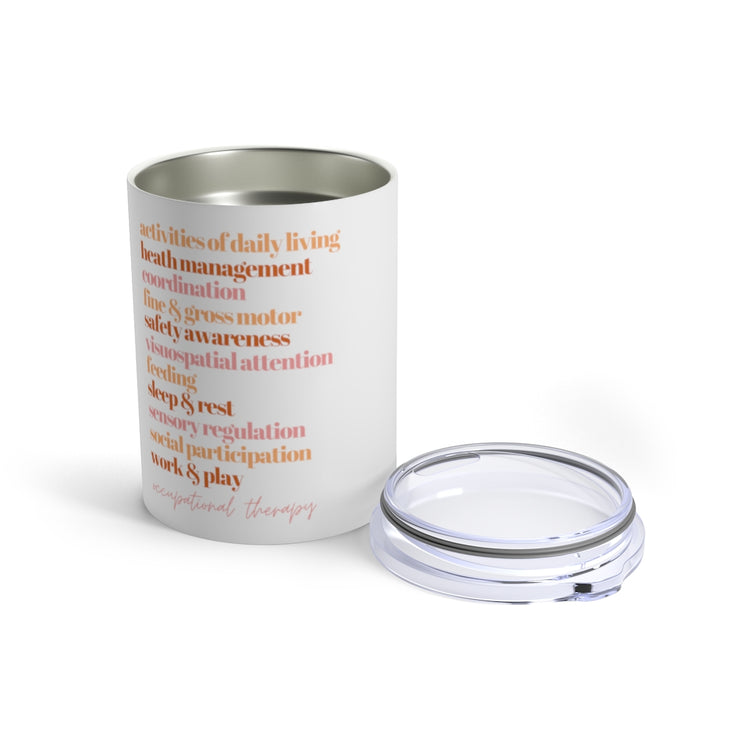 OT scope of practice tumbler - orange 10oz