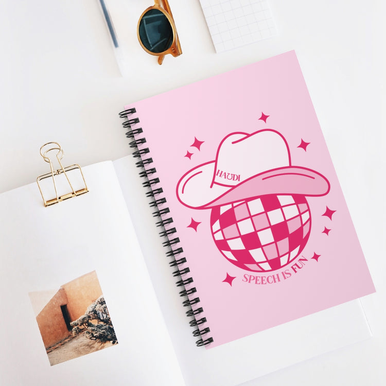 cowboy disco speech is fun notebook