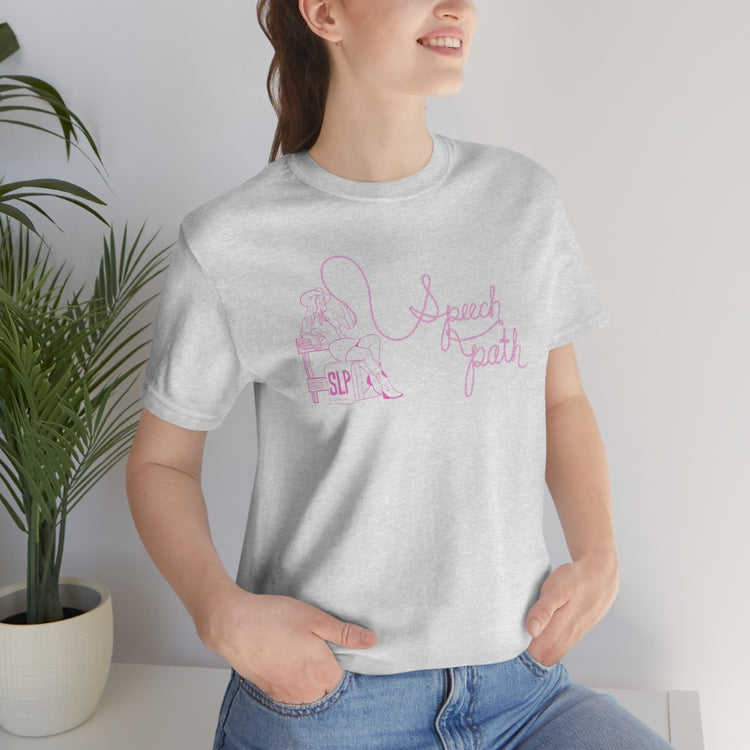 cowgirl rope speech path short sleeve tee