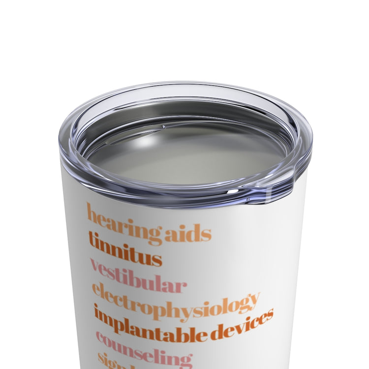 audiology scope of practice tumbler orange