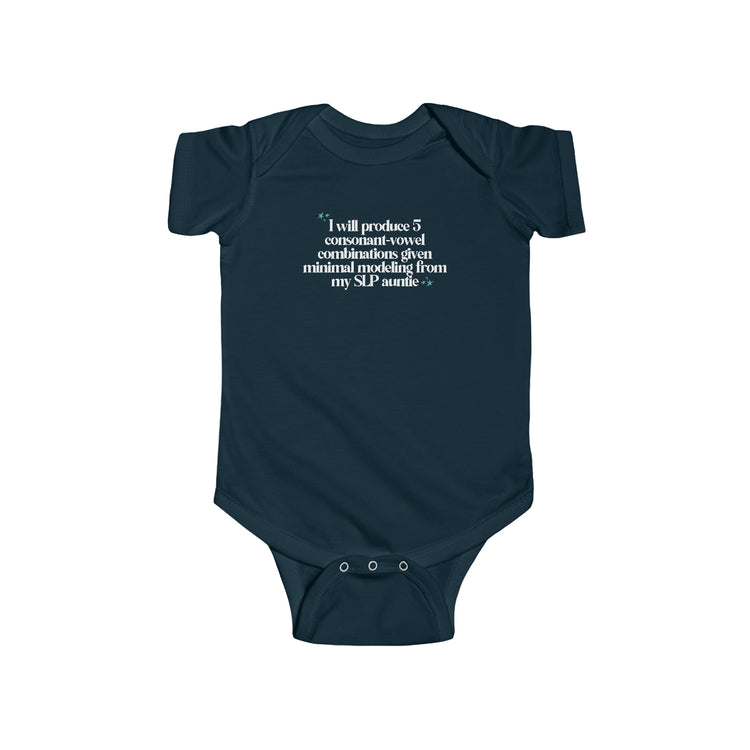 SLP AUNTIE JERSEY FIT ONESIE - CV COMBINATIONS
