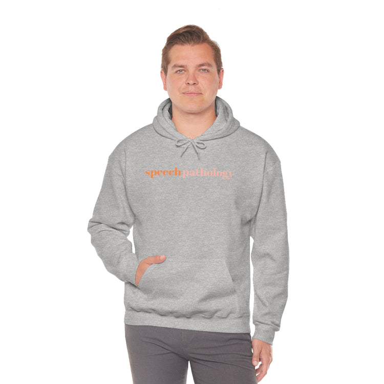 simple speech pathology orange hoodie
