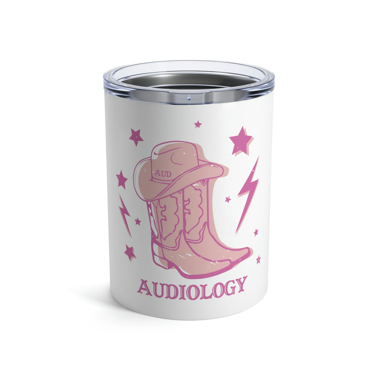 cowboy boots audiology 10oz tumbler