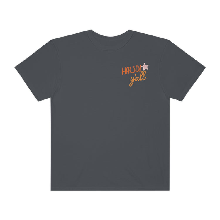speech pathology howdy y'all comfort colors tee