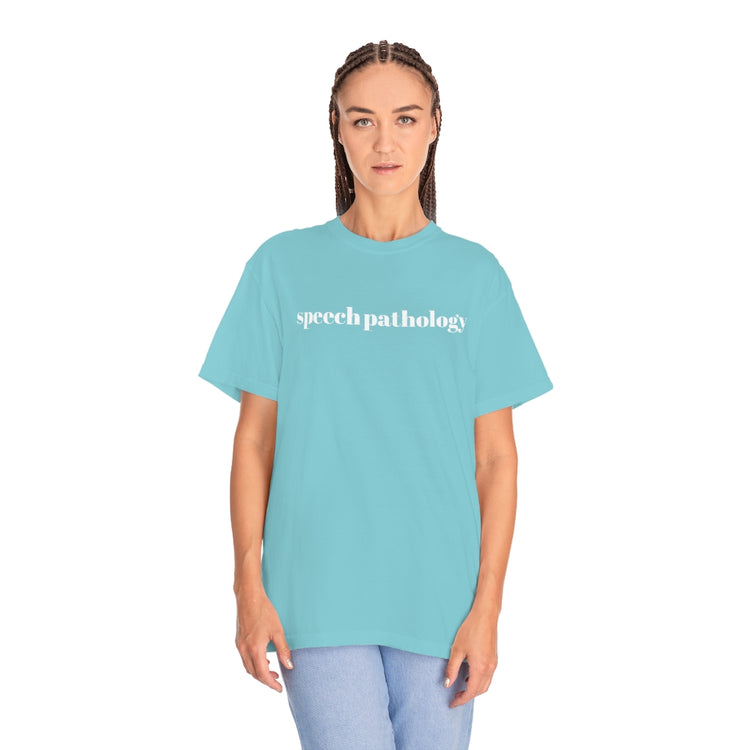 simple speech pathology comfort colors tee