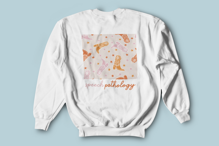 speech pathology howdy y'all crewneck