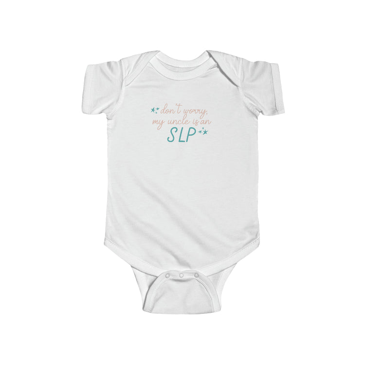 SLP UNCLE BABY JERSEY FIT ONESIE - DON'T WORRY