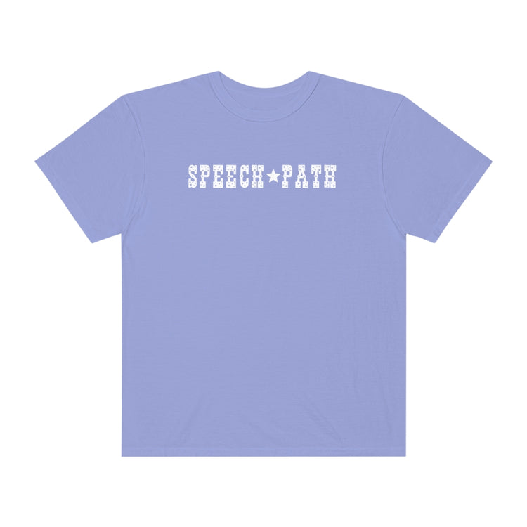 speech path western comfort colors tee