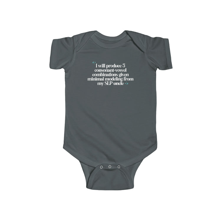 SLP UNCLE JERSEY FIT ONESIE - CV COMBINATIONS