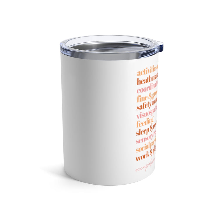 OT scope of practice tumbler - orange 10oz