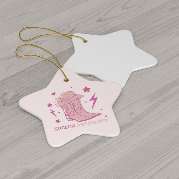 cowboy howdy speech pathology ornament