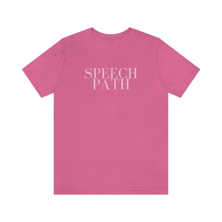SIMPLE SPEECH PATH RED/PINK short sleeve tee