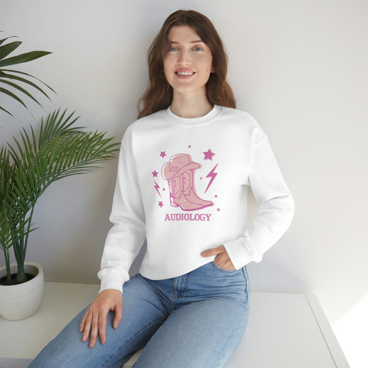 cowboy boots audiology crewneck