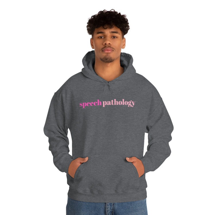 simple speech pathology pink hoodie