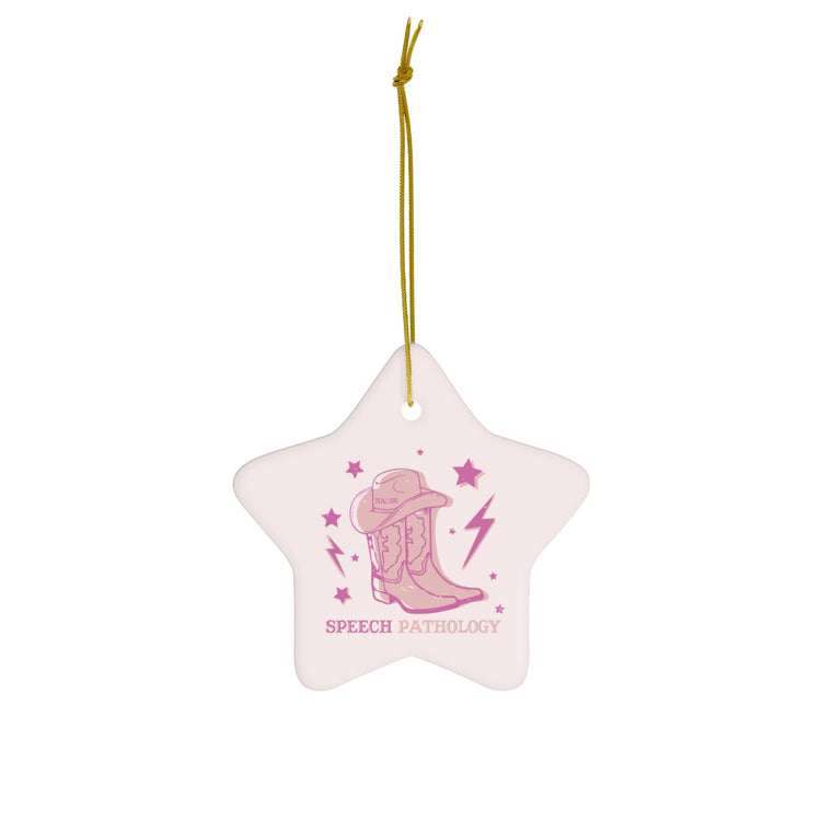 cowboy howdy speech pathology ornament