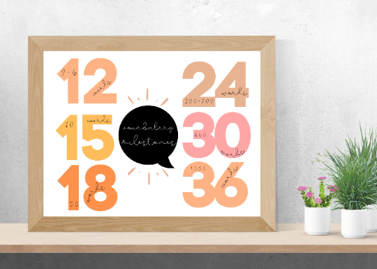 SLP wall art digital download bundle - "speech norms, intelligibility, vocabulary"