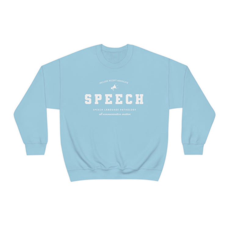 SPEECH varsity simple crewneck