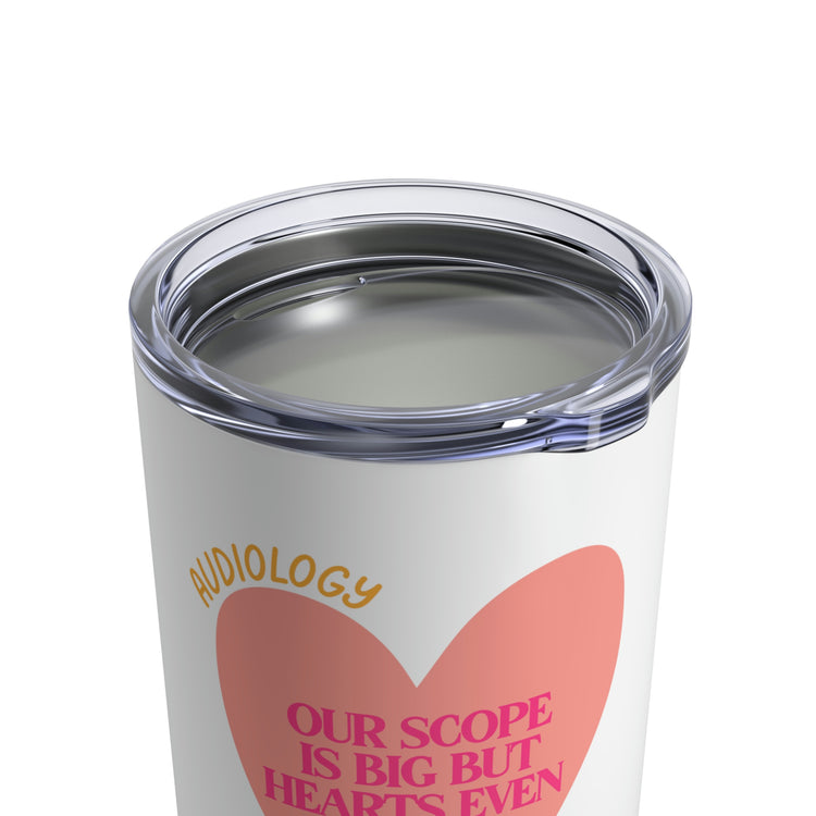 audiology heart scope 10oz tumbler