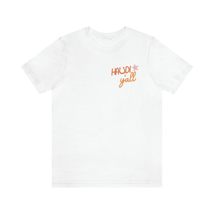 speech pathology howdy y'all short sleeve tee
