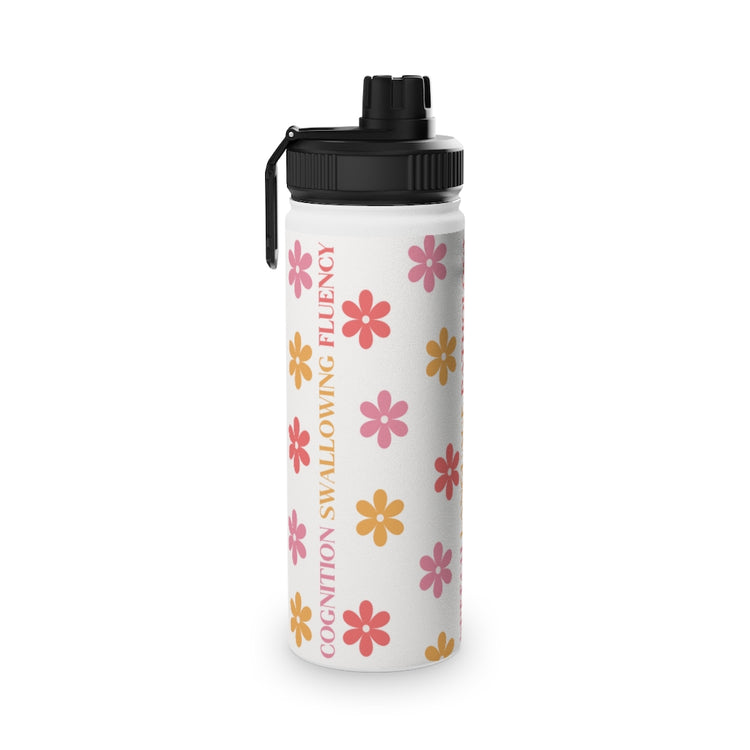 SLP scope flower stainless steel water bottle 18 oz