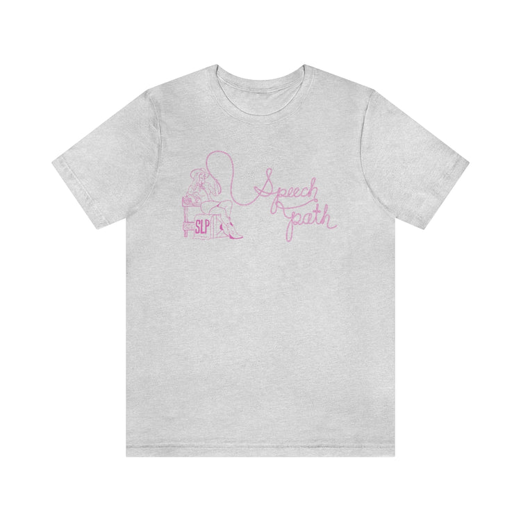 cowgirl rope speech path short sleeve tee