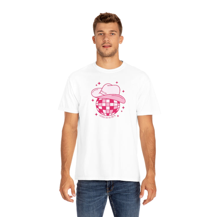 cowboy disco speech is fun comfort colors tee