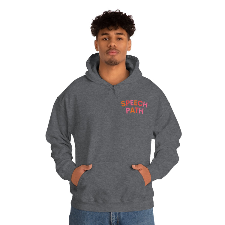 speech path arch hoodie