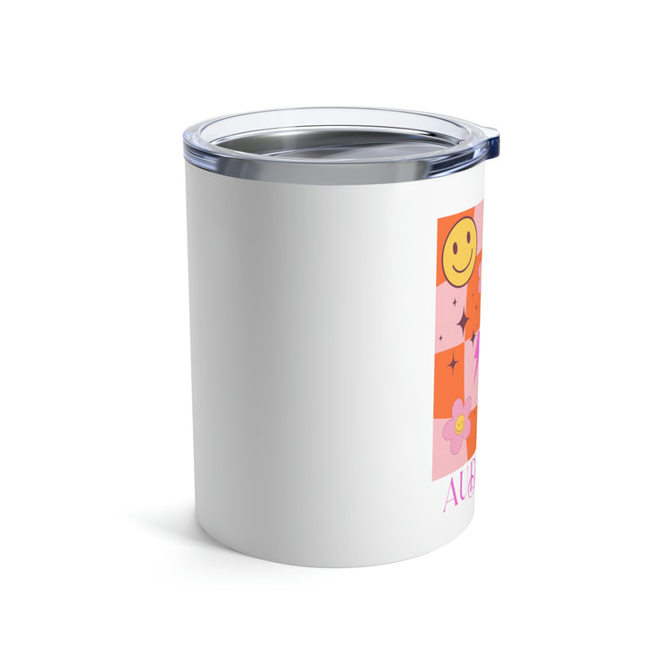 smiley disco audiology 10oz tumbler