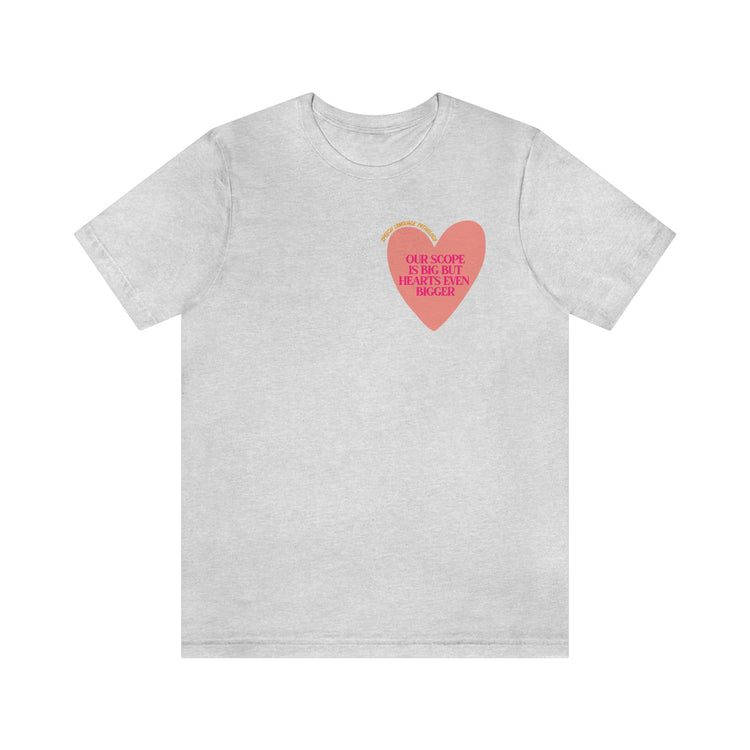 slp heart scope short sleeve tee
