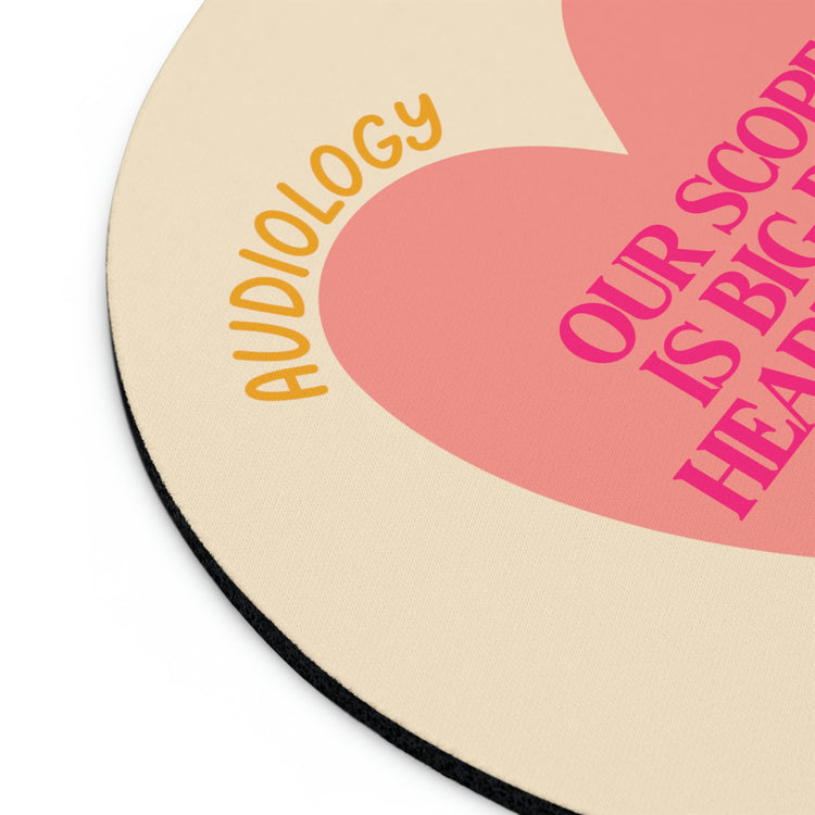 audiology heart scope mousepad
