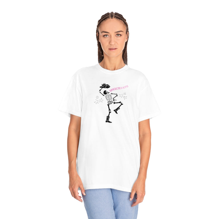 cowboy skeleton speech path comfort colors tee