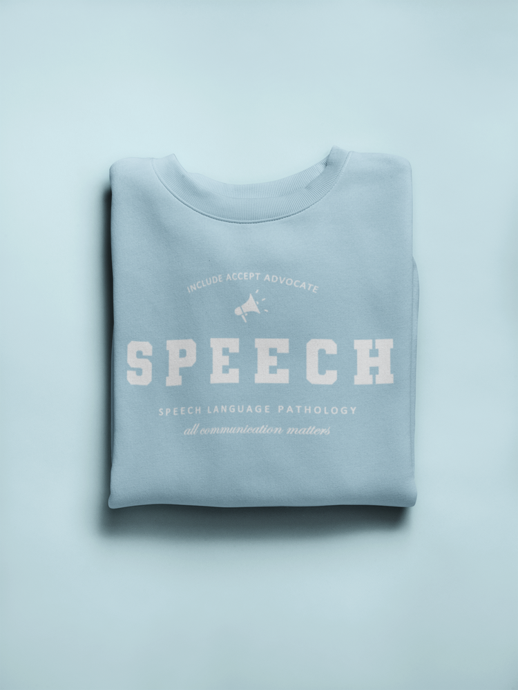 SPEECH varsity simple crewneck