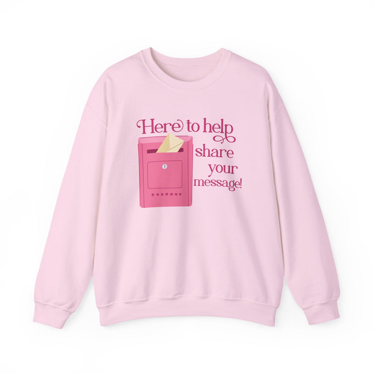 here to help share your message! crewneck