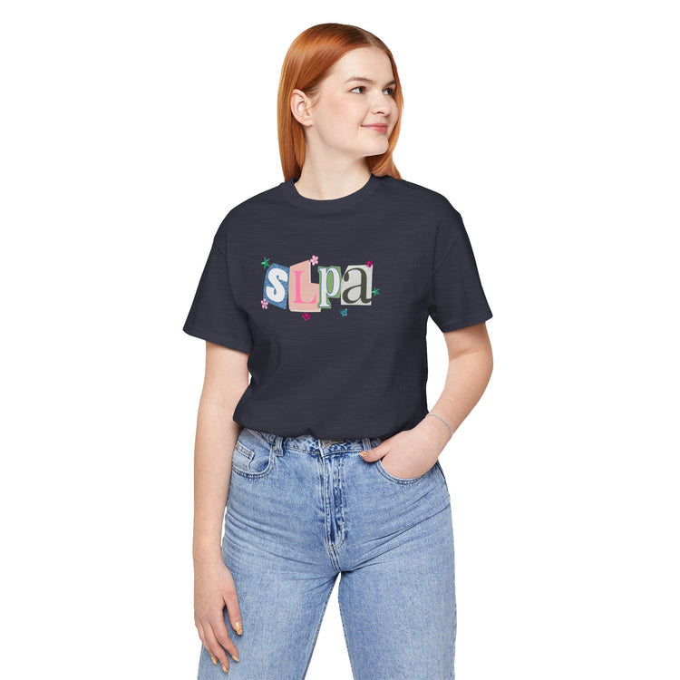 SLPA newspaper gem tee